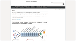 Desktop Screenshot of journalincubator.org