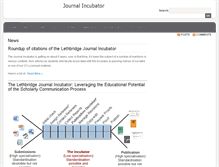 Tablet Screenshot of journalincubator.org